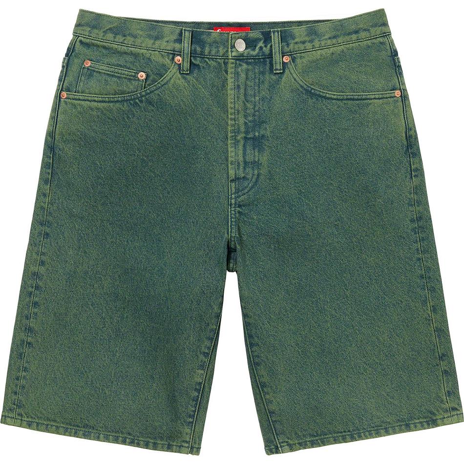 Supreme Baggy Denim Shorts Green | SG233DN