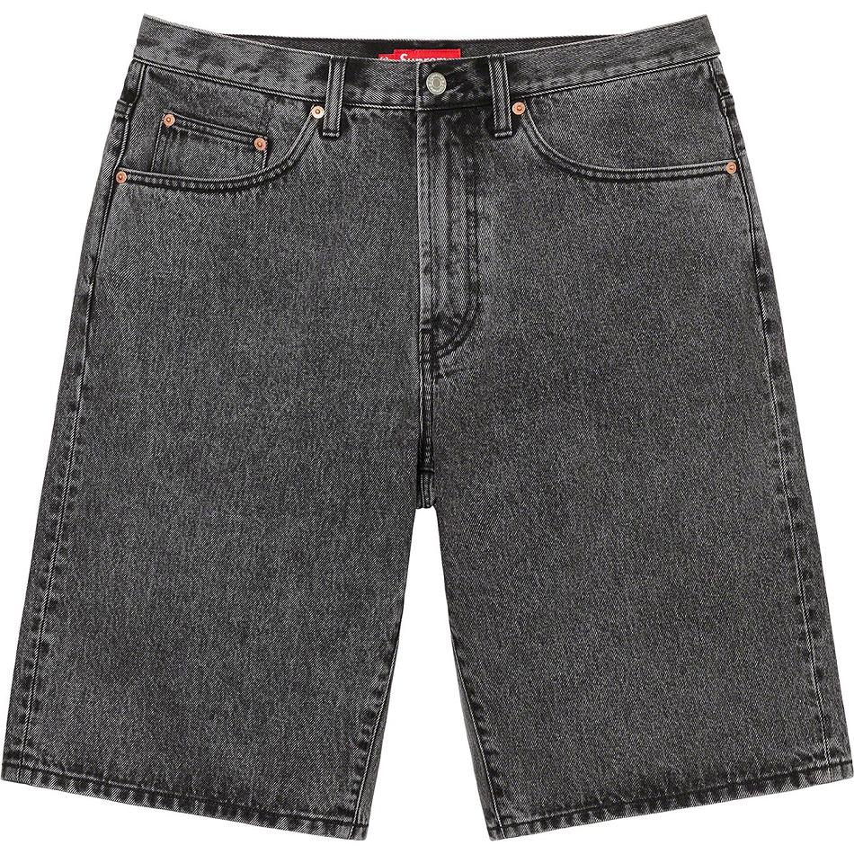 Supreme Baggy Denim Shorts Grey | SG235GL