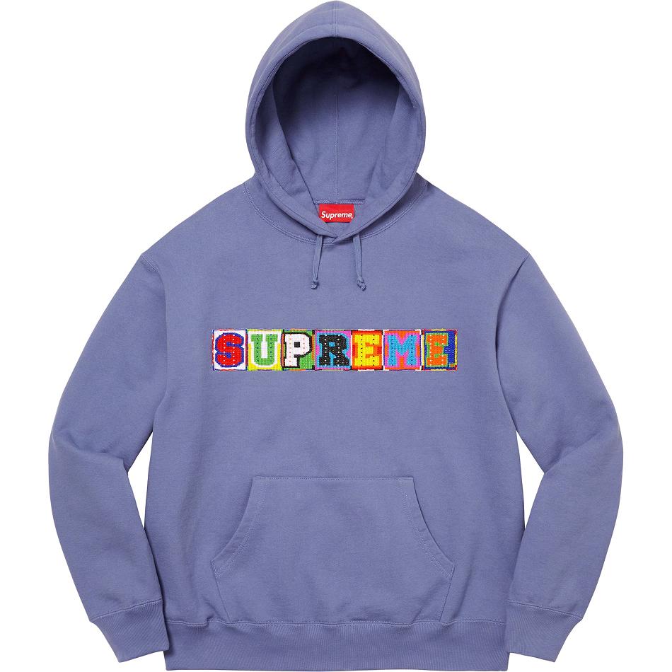 Supreme Beaded Hooded Sweatshirts Purple | SG317LH