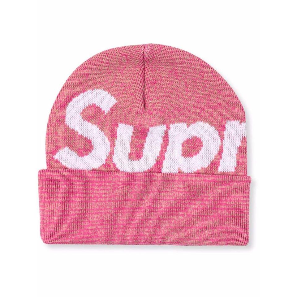 Supreme Big Logo Beanie Hats Pink | SG479NB