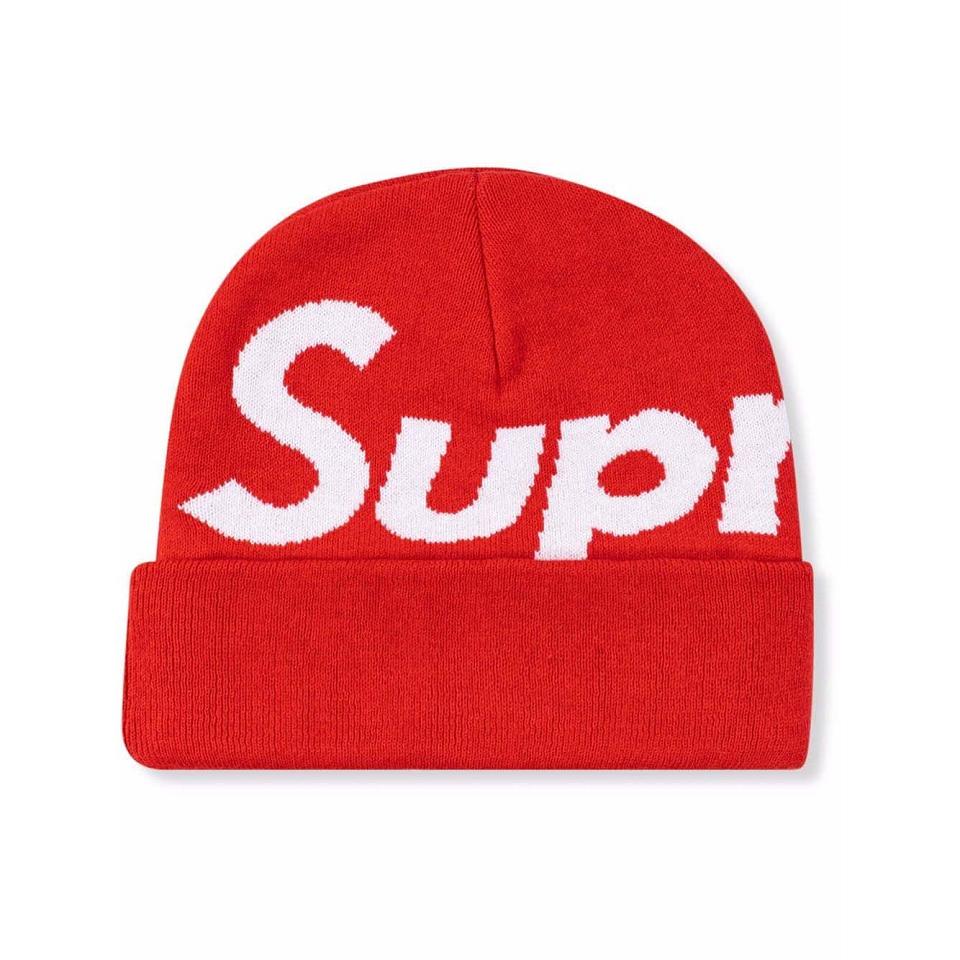 Supreme Big Logo Beanie Hats Red | SG478BC