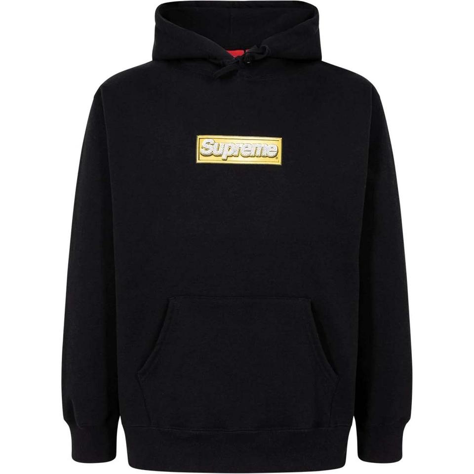 Supreme Bling Box Logo Hoodie Black | SG102SO