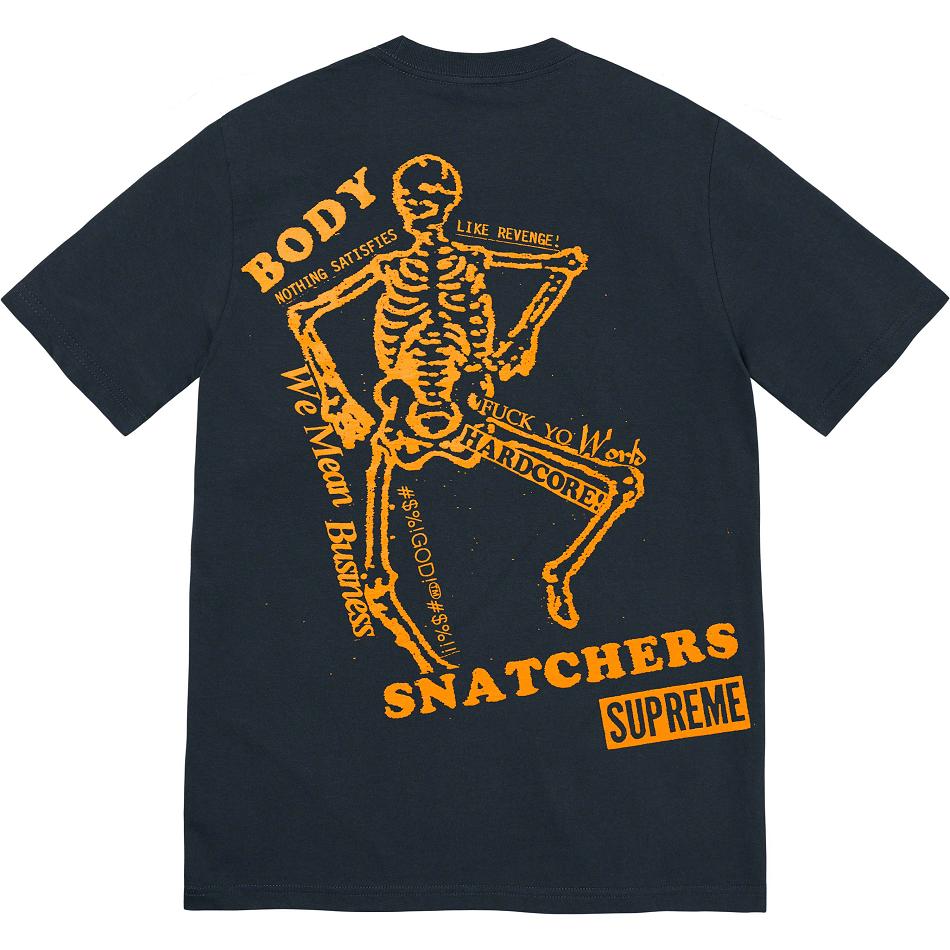 Supreme Body Snatchers Tee T Shirts Navy | SG347VD