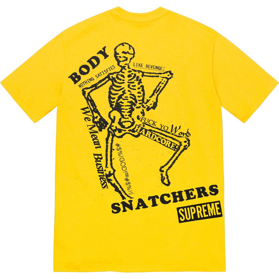 Supreme Body Snatchers Tee T Shirts Yellow | SG348BC