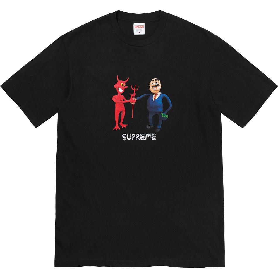 Supreme Business Tee T Shirts Black | SG378WY