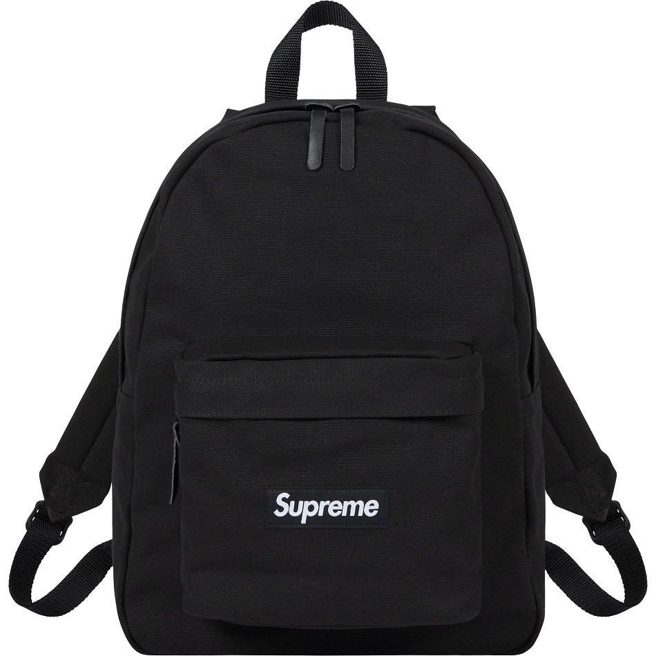 Supreme Canvas Backpack Bags Black | SG425VD