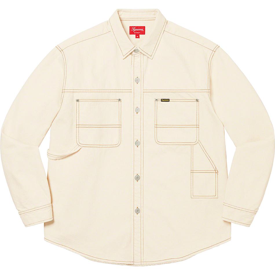 Supreme Denim Painter Shirts Beige | SG202IS