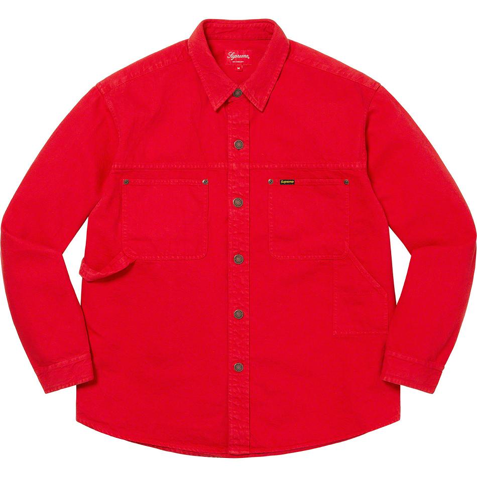 Supreme Denim Painter Shirts Red | SG203OR