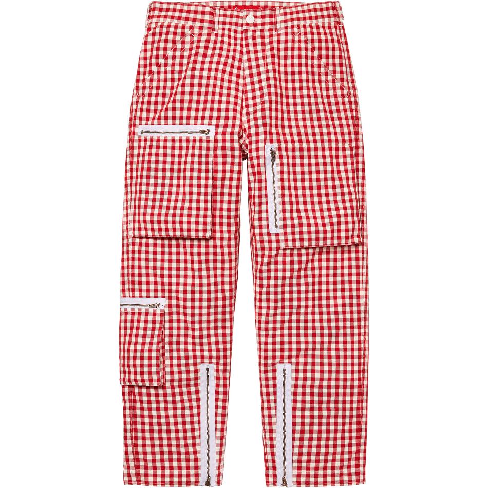 Supreme Gingham Flight Pant Pants Red | SG198RW