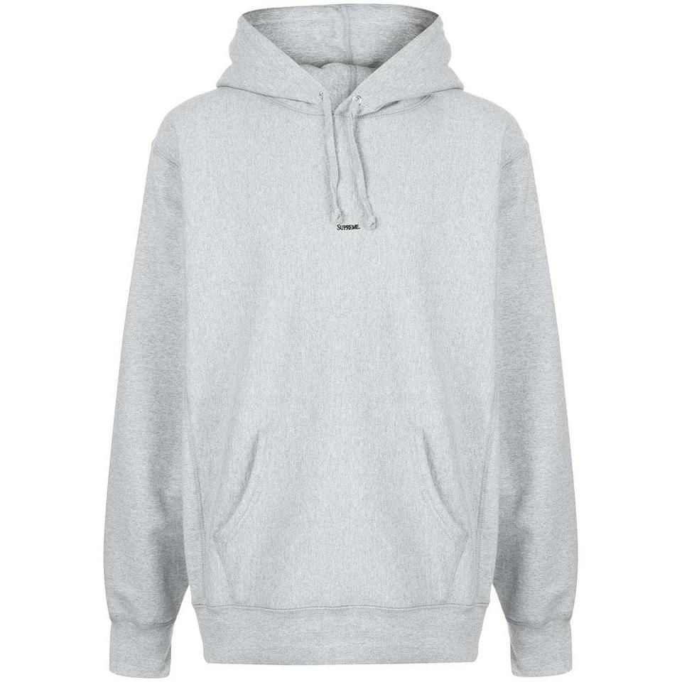 Supreme Gray Micro Logo Hoodie Grey | SG110ZG