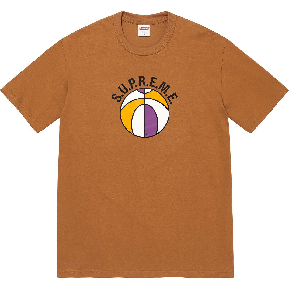 Supreme League Tee T Shirts Brown | SG360PQ