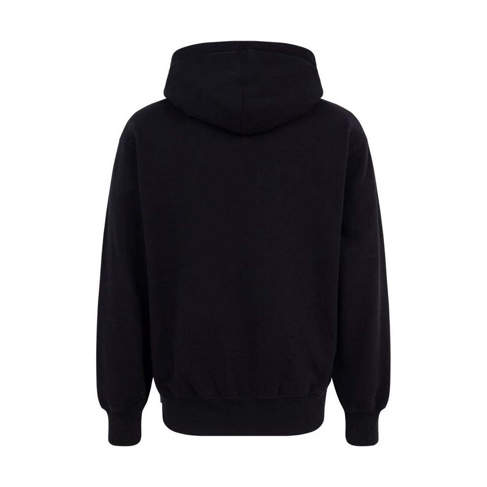 Supreme Logo Embroide Hoodie Black | SG118WY