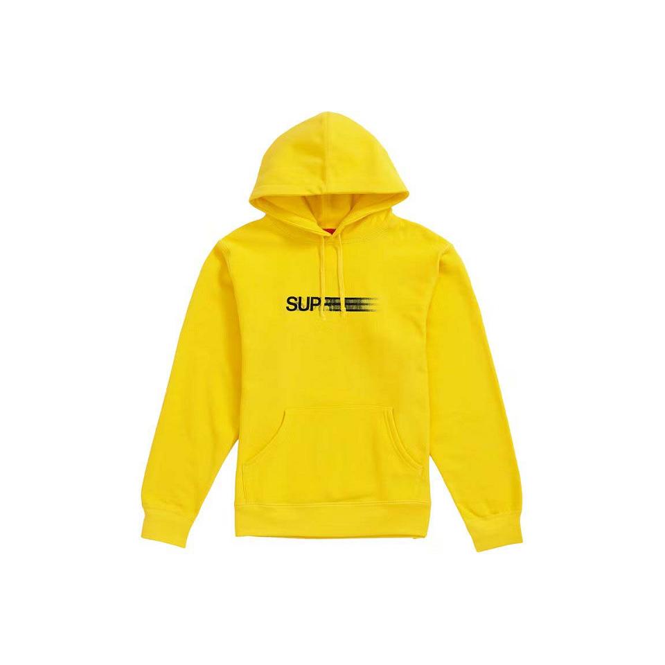 Supreme Motion Logo Hooded Sweatshirts Yellow | SG327EX