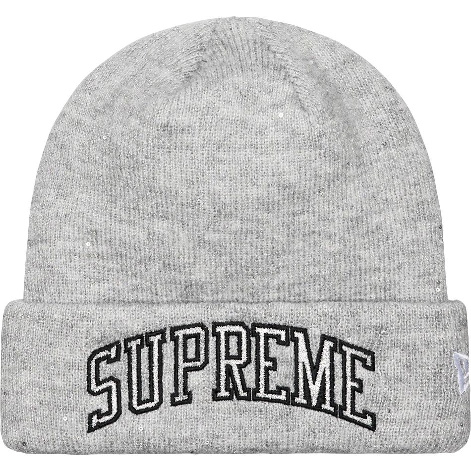 Supreme New Era® Metallic Arc Beanie Hats Grey | SG443GL