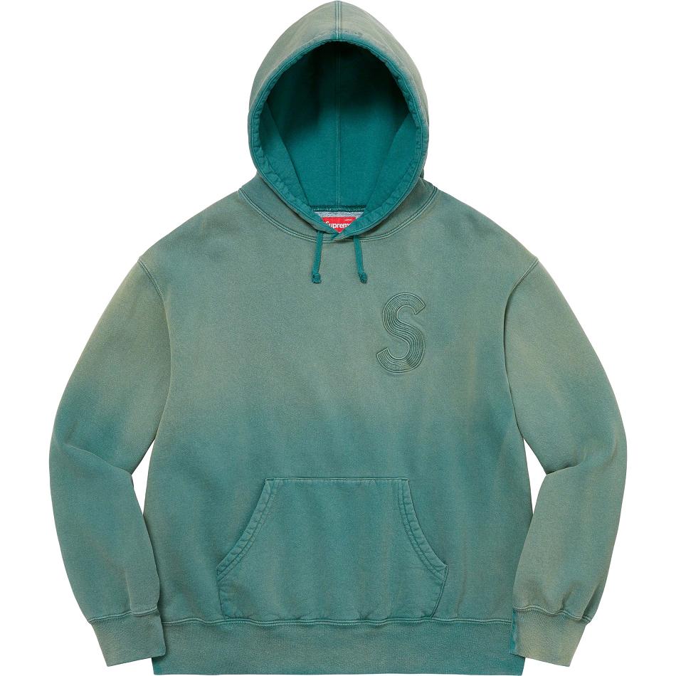 Supreme Overdyed S Logo Hooded Sweatshirts Navy | SG311DN