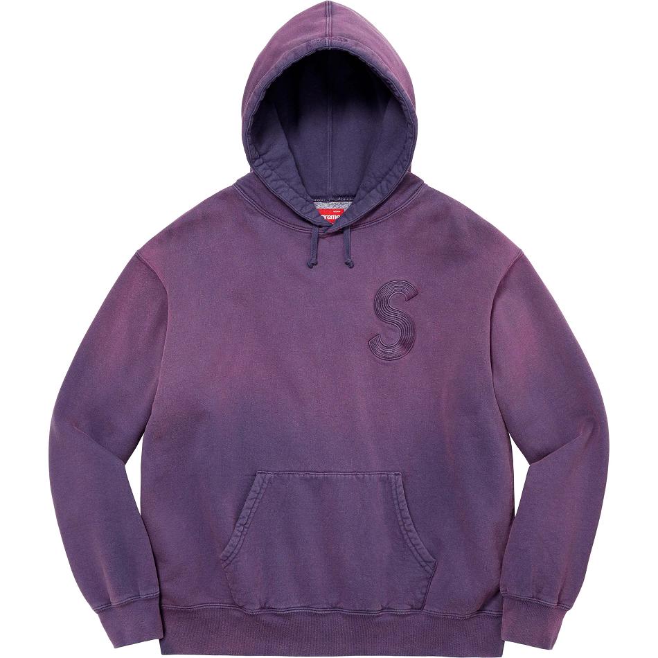 Supreme Overdyed S Logo Hooded Sweatshirts Purple | SG315JJ