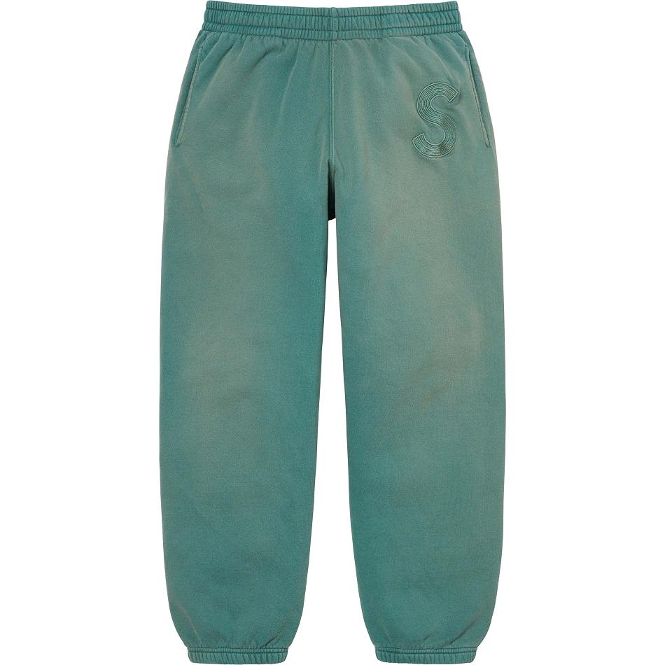 Supreme Overdyed S Logo Sweatpant Pants Aqua | SG187LH