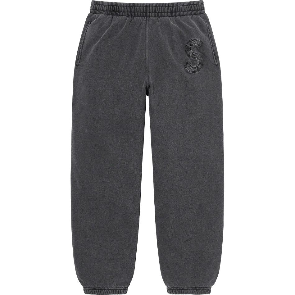 Supreme Overdyed S Logo Sweatpant Pants Black | SG188ZG