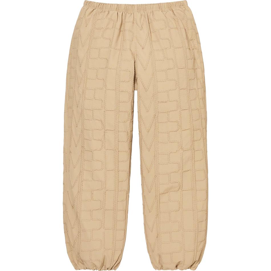 Supreme Repeat Stitch Track Pant Pants Brown | SG193NB