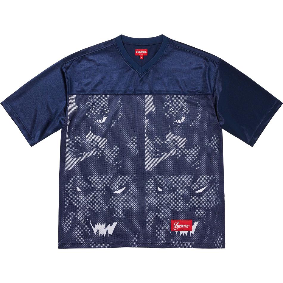 Supreme Ronin Football Jersey Sweaters Navy | SG284SO