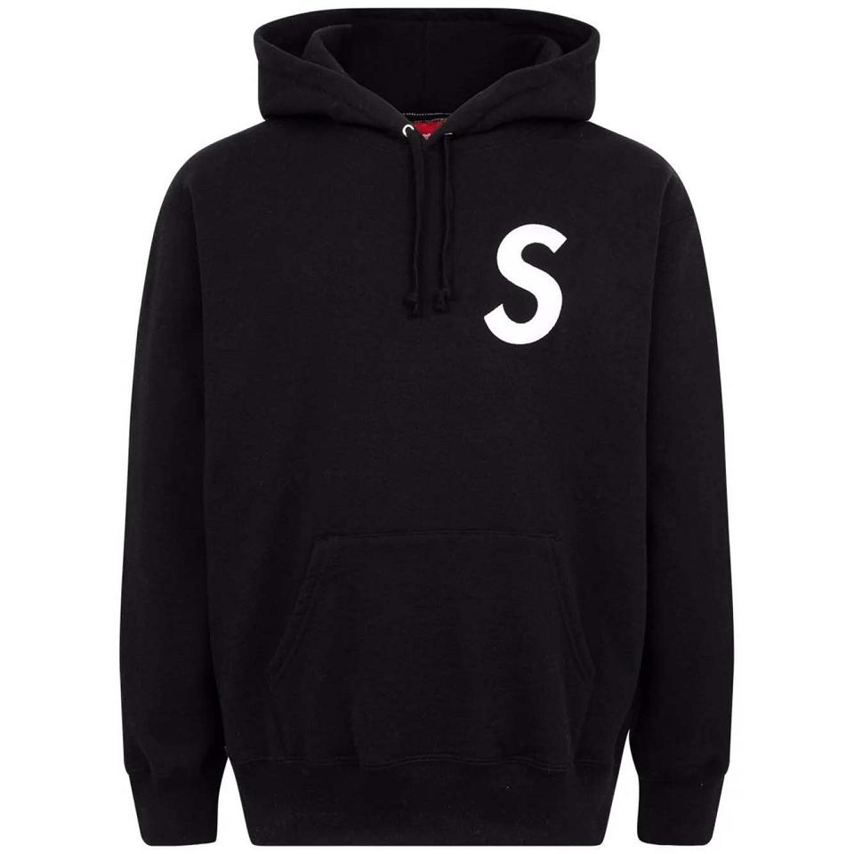 Supreme S Logo Split Hoodie Black | SG122YU