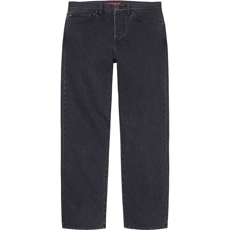 Supreme Stone Washed Black Slim Jean Pants Black | SG157GL