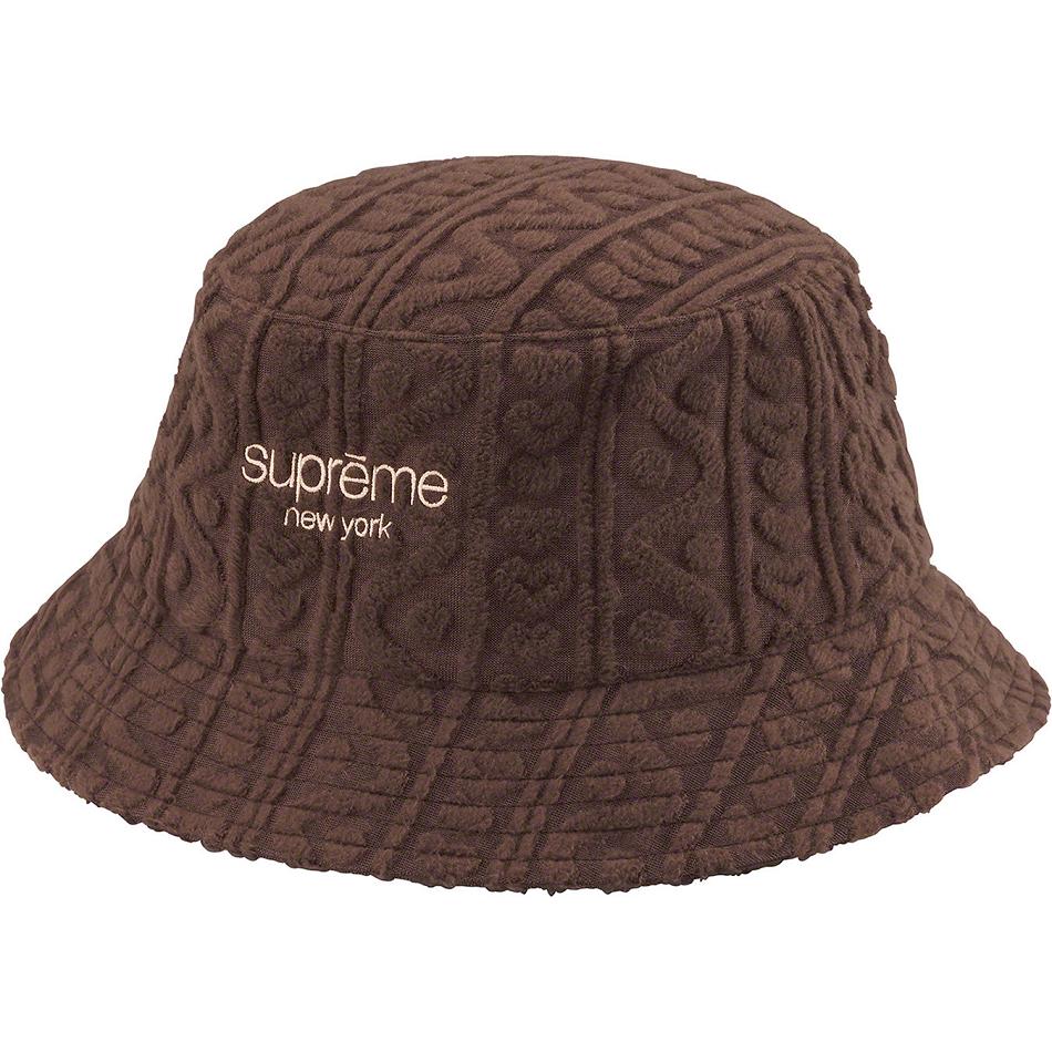 Supreme Terry Pattern Crusher Hats Brown | SG448ZG