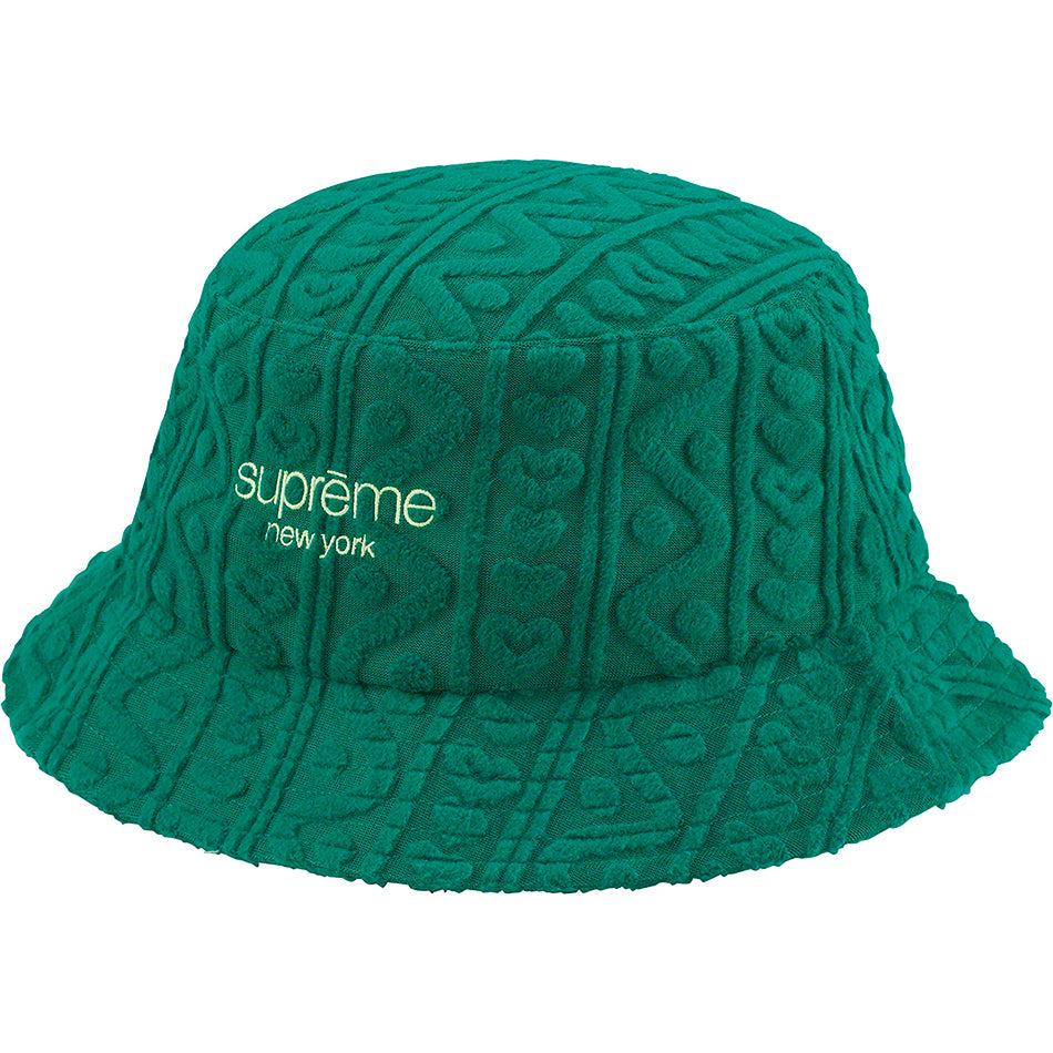 Supreme Terry Pattern Crusher Hats Green | SG449XF