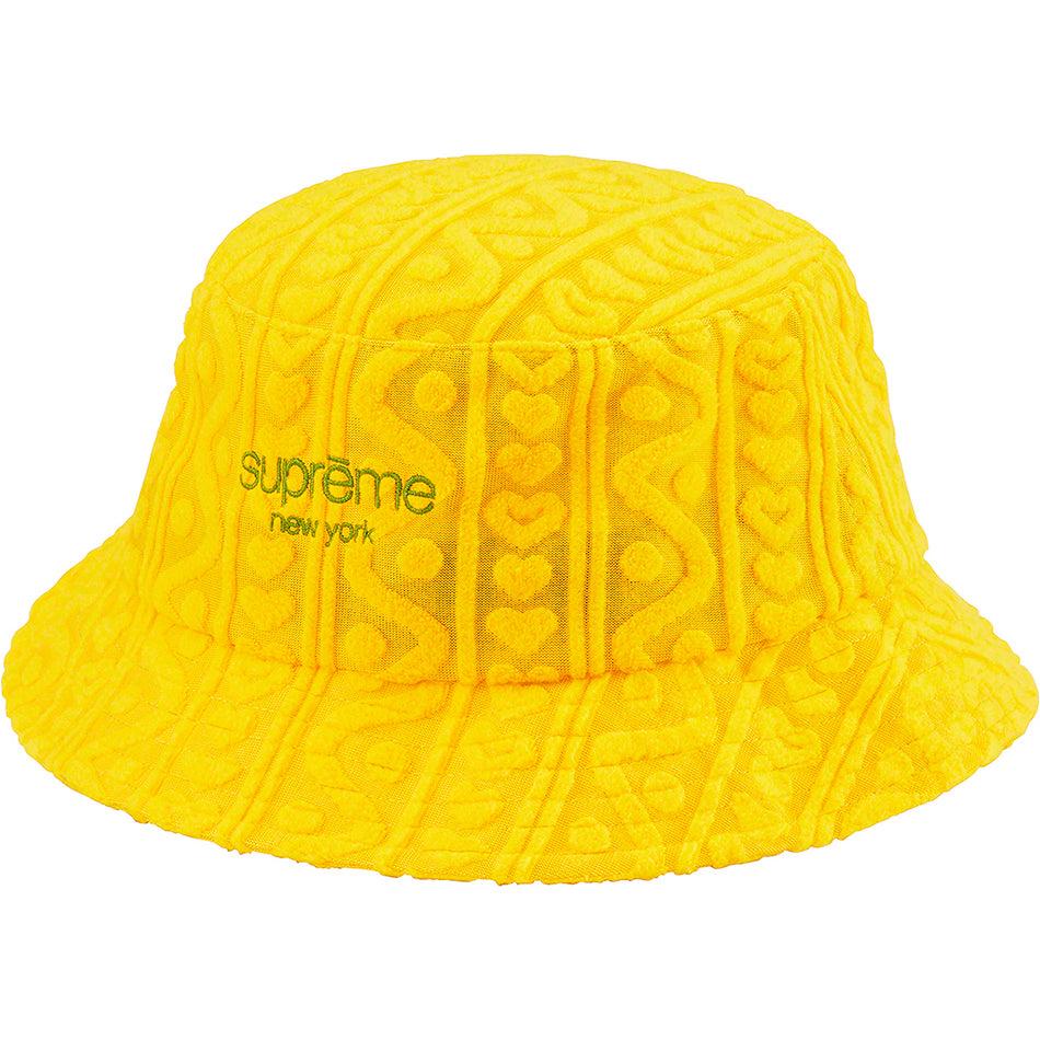 Supreme Terry Pattern Crusher Hats Yellow | SG452BC