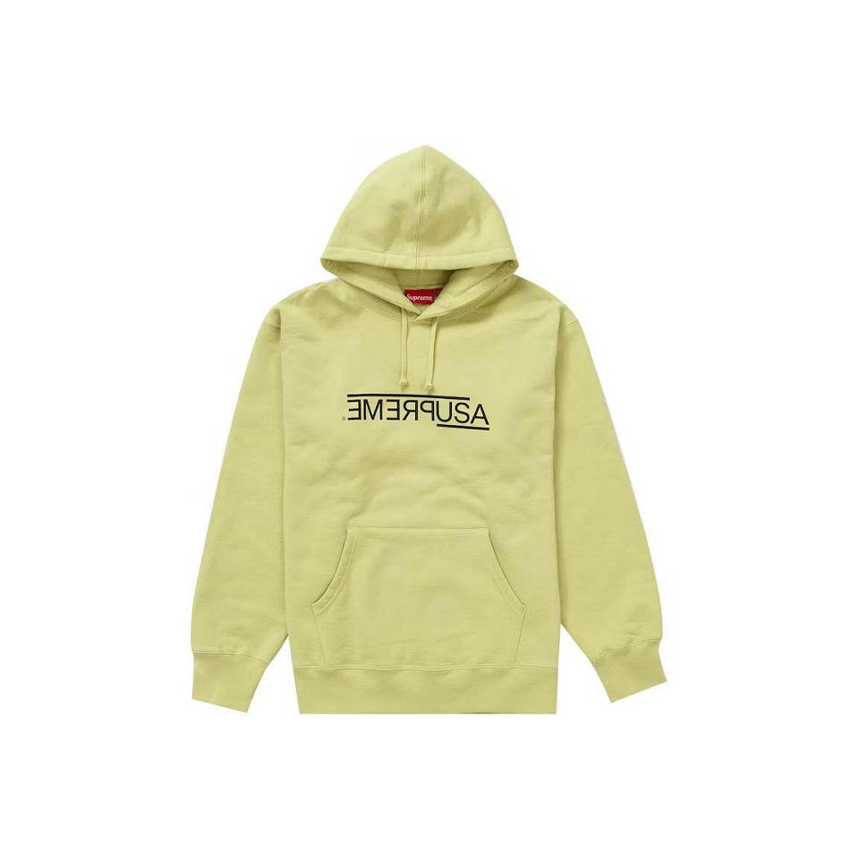 Supreme USA Hooded Sweatshirts Yellow | SG336SO