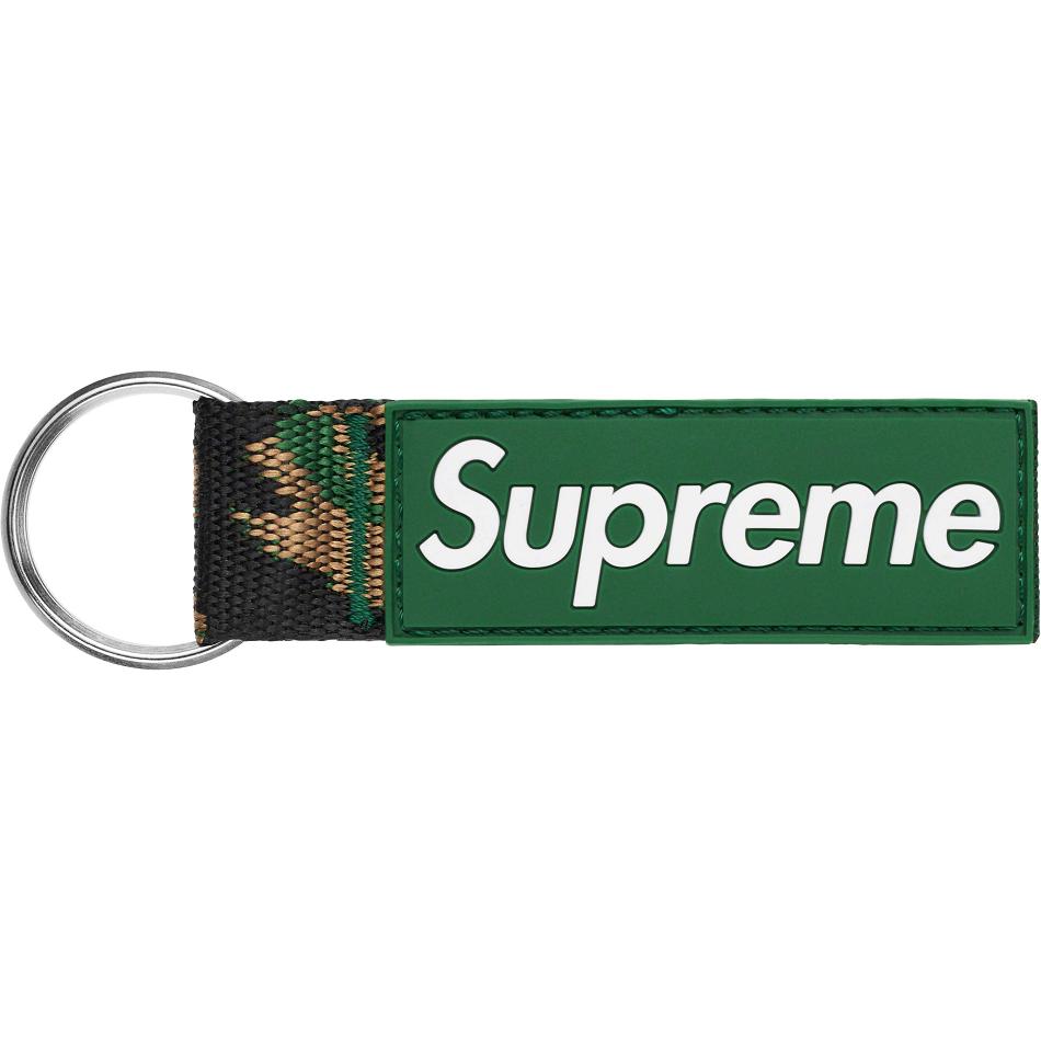 Supreme Webbing Keychain Accessories Green | SG407TV