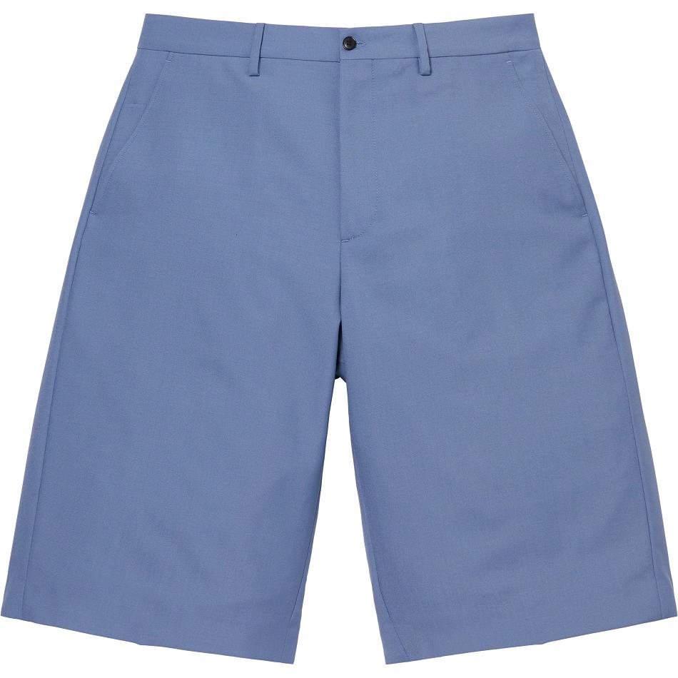 Supreme Wool Trouser Shorts Navy | SG239LH