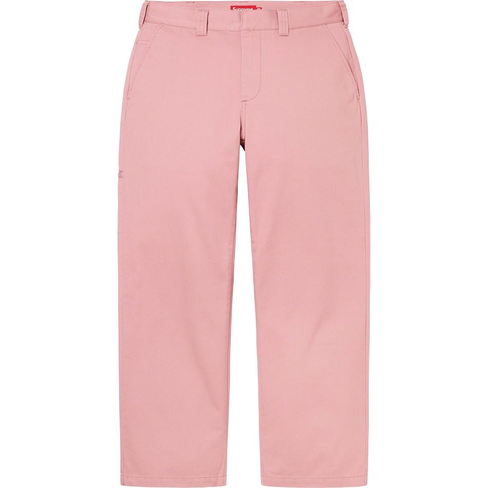 Supreme Work Pant Pants Pink | SG168MA