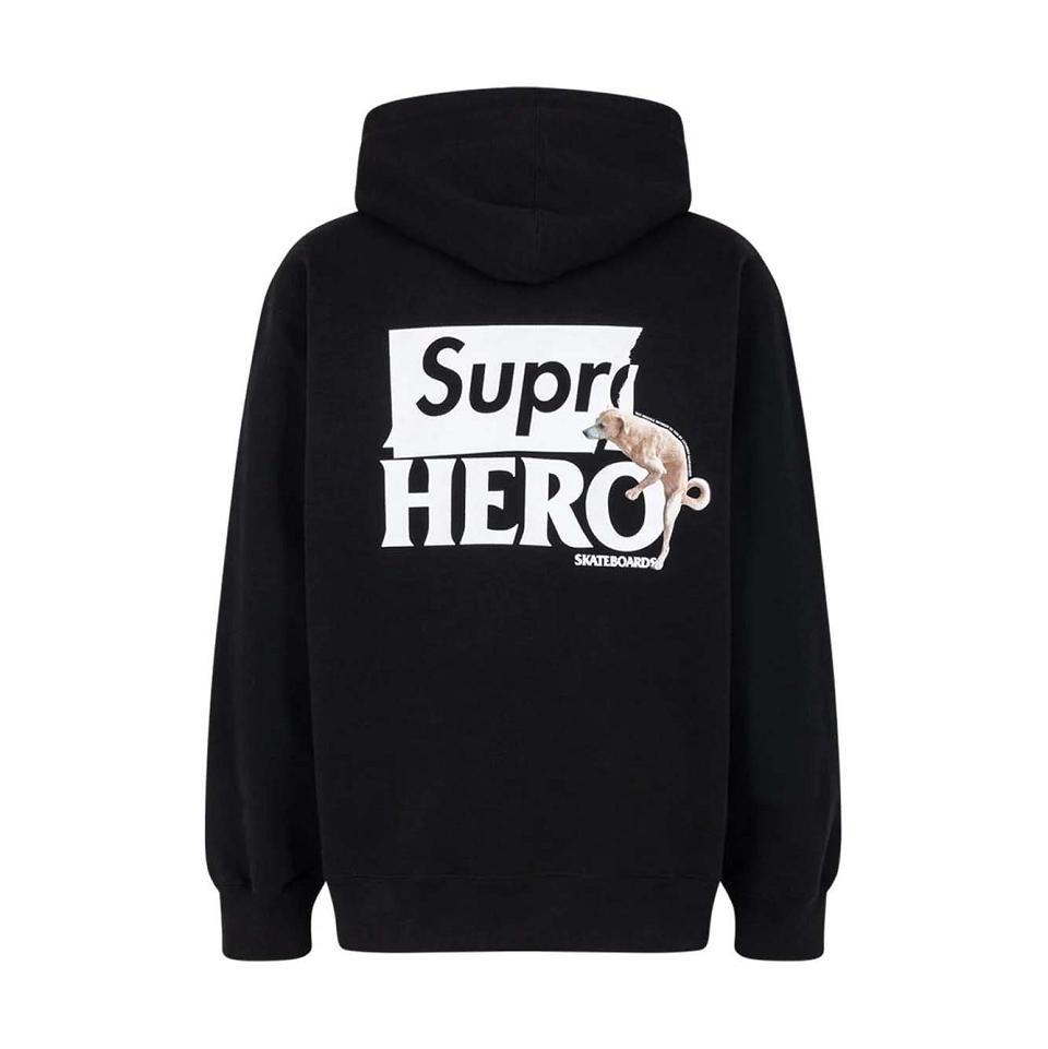 Supreme X Antihero Hoodie Black | SG132HK