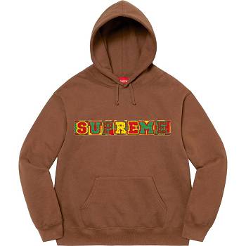 Supreme Beaded Hooded Sweatshirts Brown | SG318ZG