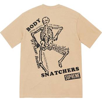 Supreme Body Snatchers Tee T Shirts Brown | SG349NB