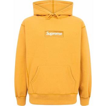 Supreme Box Logo Hoodie Yellow | SG103DN