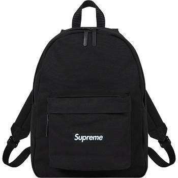 Supreme Canvas Backpack Bags Black | SG425VD