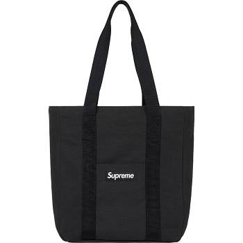 Supreme Canvas Tote Bags Black | SG424CE