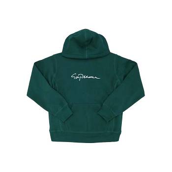 Supreme Classic Script Hooded Sweatshirts Green | SG323NB