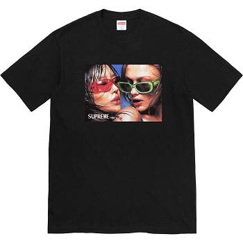 Supreme Eyewear Tee T Shirts Black | SG364FM