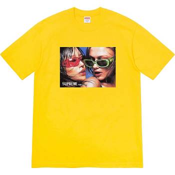 Supreme Eyewear Tee T Shirts Yellow | SG367JJ