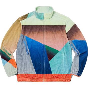 Supreme Geo Velour Track Jackets Multicolor | SG142MA