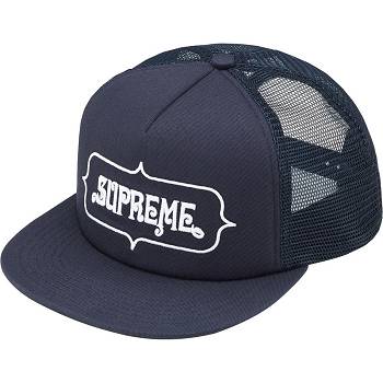 Supreme Highest Mesh Back 5-Panel Hats Navy | SG459TV