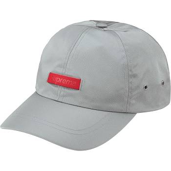 Supreme Leather Patch 6-Panel Hats Grey | SG472KI