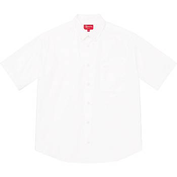 Supreme Loose Fit S/S Oxford Shirts White | SG208FM