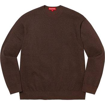 Supreme Metallic L/S Top Sweaters Brown | SG259DN