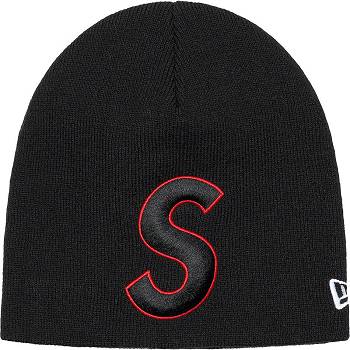 Supreme New Era® S Logo Beanie Hats Black | SG439AP