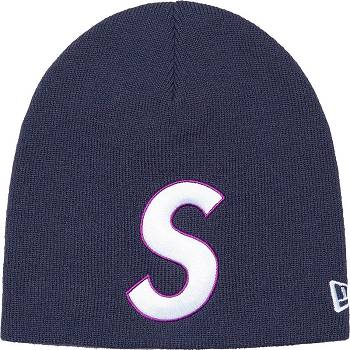 Supreme New Era® S Logo Beanie Hats Blue | SG442FM