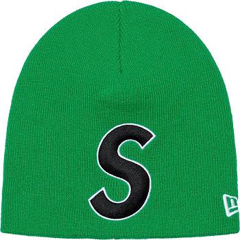 Supreme New Era® S Logo Beanie Hats Green | SG441DN